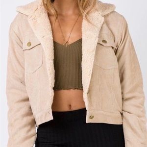 Princess Polly  jacket with fur on inside worn once!